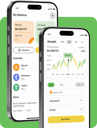 Vruktazelin trading platform with live market data